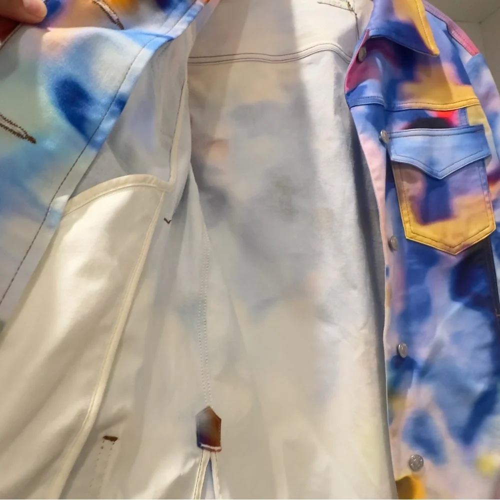 Dries Van Noten Multicolor Tie-Dye Jacket - Picture 5 of 5